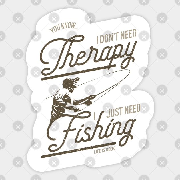 Fishing Therapy Sticker by JakeRhodes